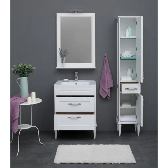 Шкаф-пенал AQUANET Денвер 36 R белый глянец