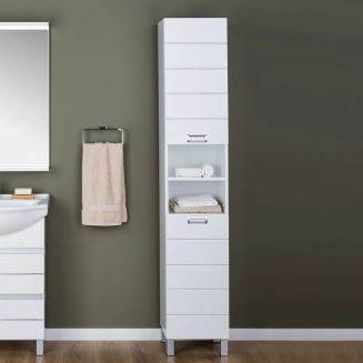 Шкаф-пенал AQUANET Доминика 35 белый