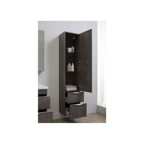 Шкаф-пенал AQUANET Эвора 40 дуб антик