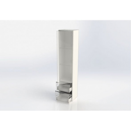 Шкаф-пенал AQUANET Эвора 40 дуб антик