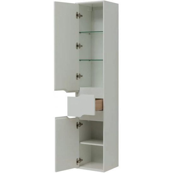 Шкаф-пенал AQUANET Модена 35 L белый глянец