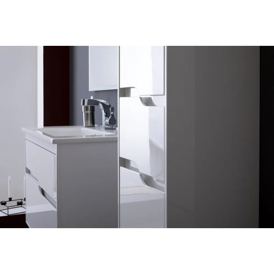 Шкаф-пенал AQUANET Модена 35 R белый глянец
