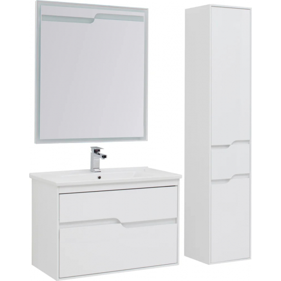 Шкаф-пенал AQUANET Модена 35 R белый глянец