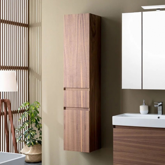 Шкаф-пенал AQUANET Нью-Йорк 35 L орех