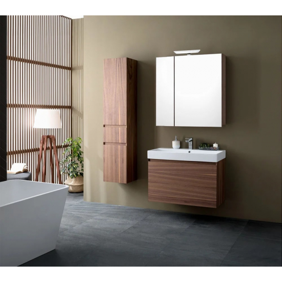 Шкаф-пенал AQUANET Нью-Йорк 35 L орех