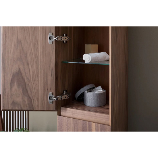 Шкаф-пенал AQUANET Нью-Йорк 35 L орех