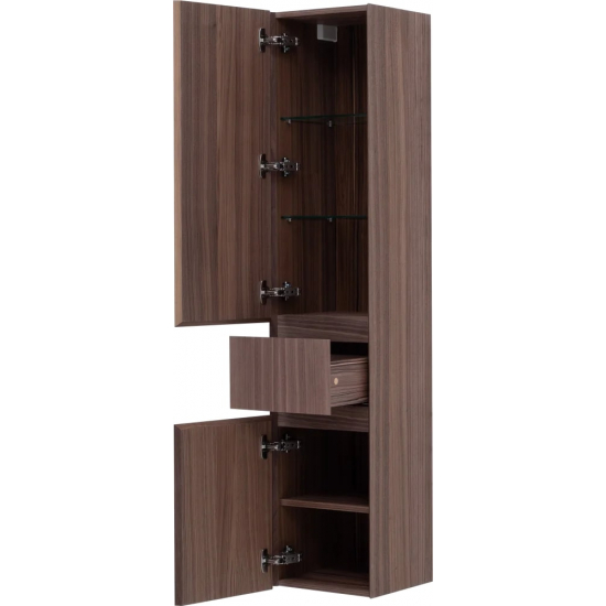 Шкаф-пенал AQUANET Нью-Йорк 35 L орех