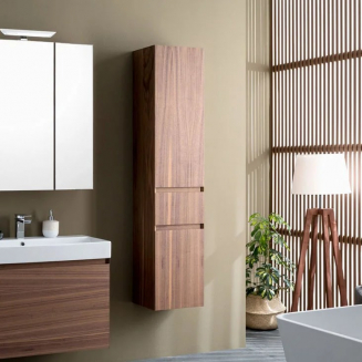 Шкаф-пенал AQUANET Нью-Йорк 35 R орех