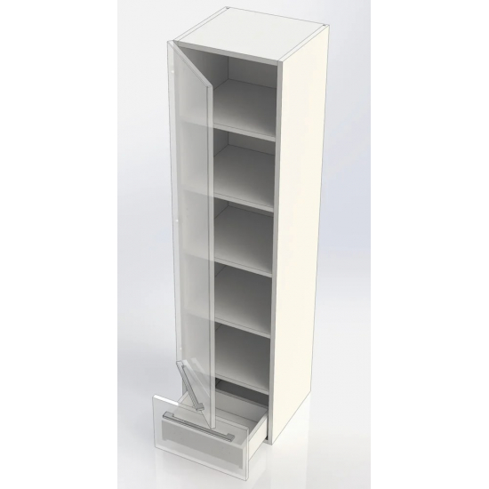 Шкаф-пенал AQUANET Нота 40 белый