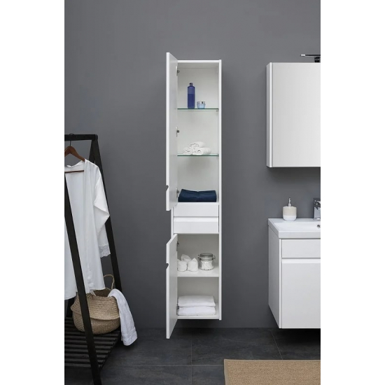 Шкаф-пенал AQUANET Палермо 35 L белый