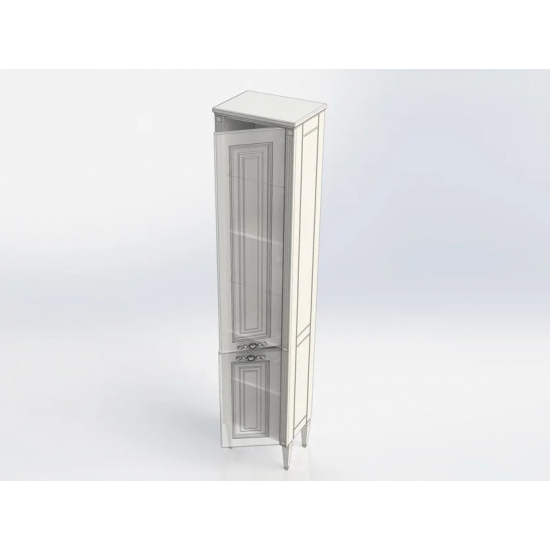 Шкаф-пенал AQUANET Паола 40 белый/серебро