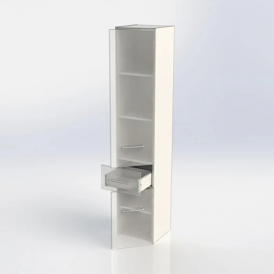 Шкаф-пенал AQUANET Порто 35 R белый