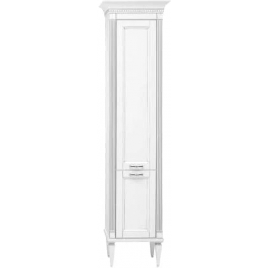 Шкаф-пенал AQUANET Селена 40 R, белый, серебро