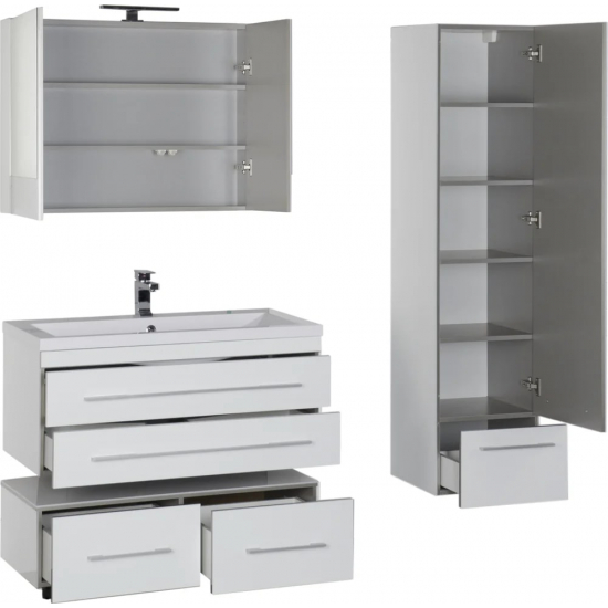 Шкаф-пенал AQUANET Верона 40 R белый