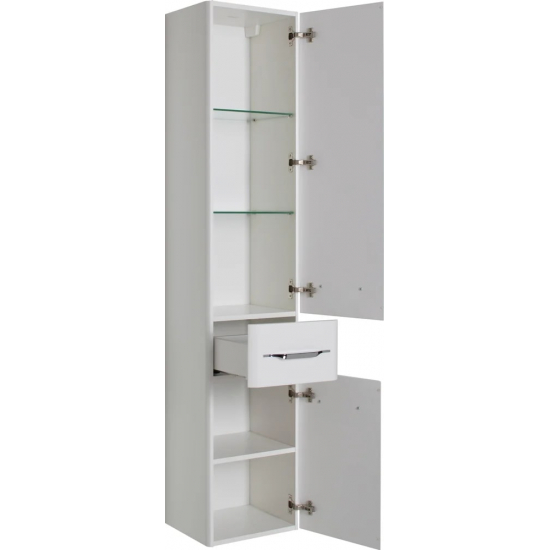 Шкаф-пенал AQUANET Виченца 36 белый глянец
