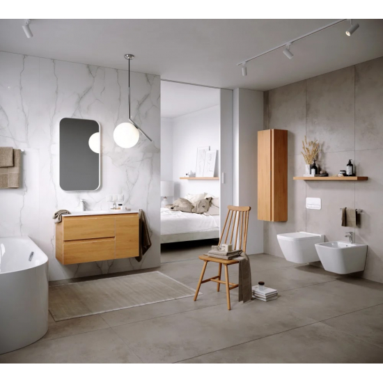 Шкаф-пенал AQWELLA 5 stars Accent дуб золотой, универсальный