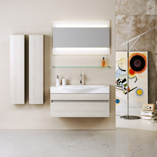 Шкаф-пенал AQWELLA 5 stars Анкона П35/А акация, универсальный