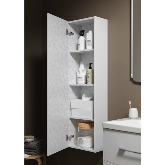 Шкаф-пенал AQWELLA 5 stars Анкона П35/W белый, универсальный