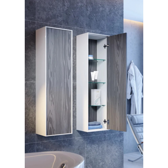 Шкаф-пенал AQWELLA 5 stars Genesis 35 миллениум серый, универсальный