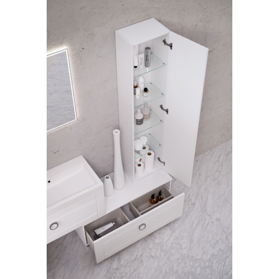 Шкаф-пенал AQWELLA 5 stars Инфинити П35 подвесной белый