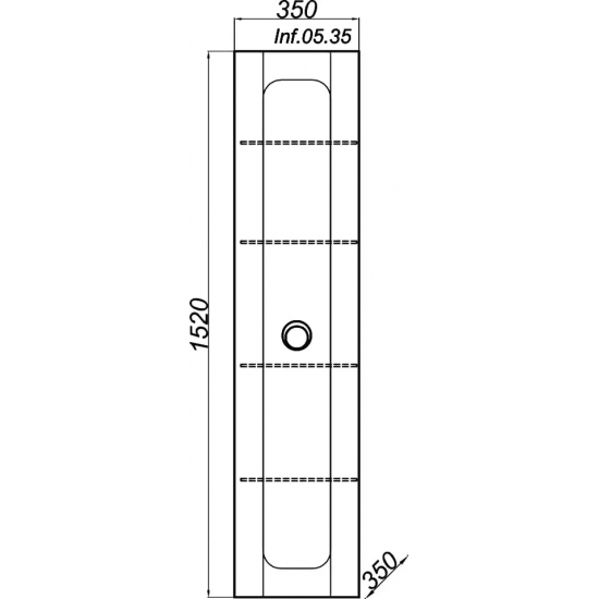 Шкаф-пенал AQWELLA 5 stars Инфинити П35 подвесной белый