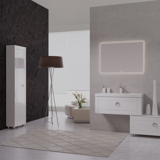 Шкаф-пенал AQWELLA 5 stars Инфинити П45 белый