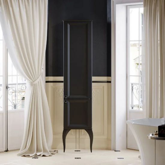 Шкаф-пенал AQWELLA 5 stars LaDonna черный