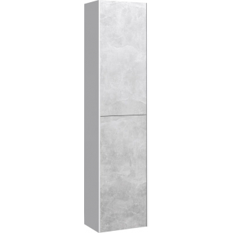 Шкаф-пенал AQWELLA 5 stars Mobi 35 белый, бетон светлый