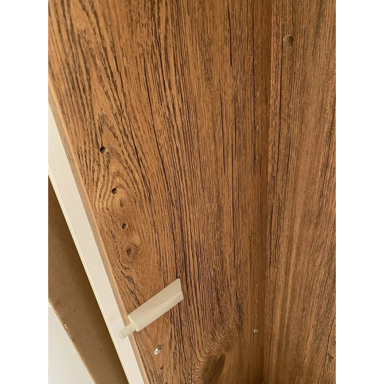 Шкаф-пенал AQWELLA 5 stars Mobi 35 белый, дуб балтийский