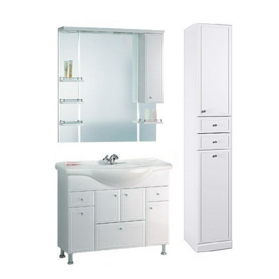 Шкаф-пенал AQWELLA Барселона П3/2 без бельевой корзины