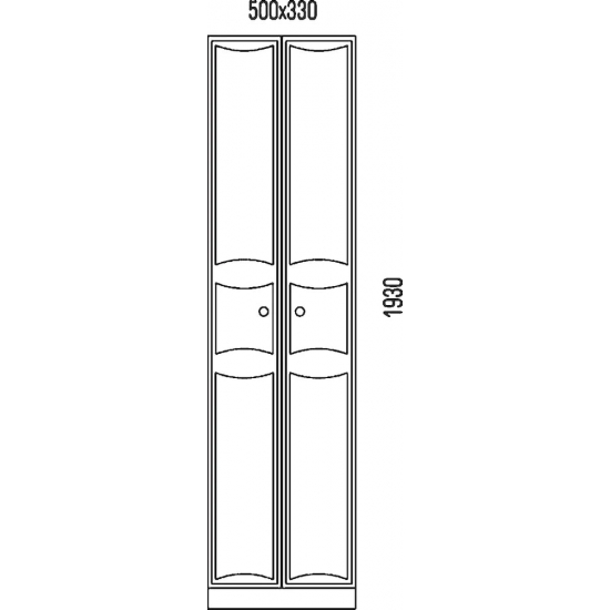 Шкаф-пенал AQWELLA Барселона П5 без бельевой корзины