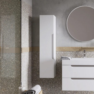 Шкаф-пенал AQWELLA Cube белый