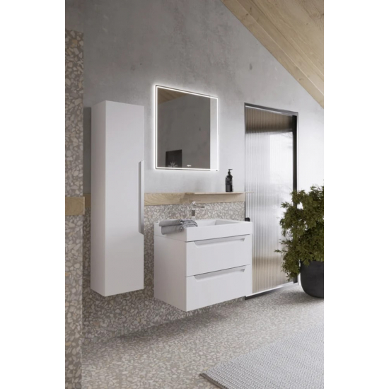 Шкаф-пенал AQWELLA Cube белый