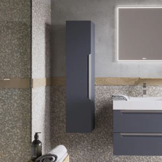 Шкаф-пенал AQWELLA Cube серый