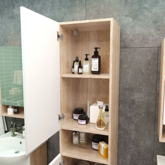 Шкаф-пенал AURA Глория 40 кантри