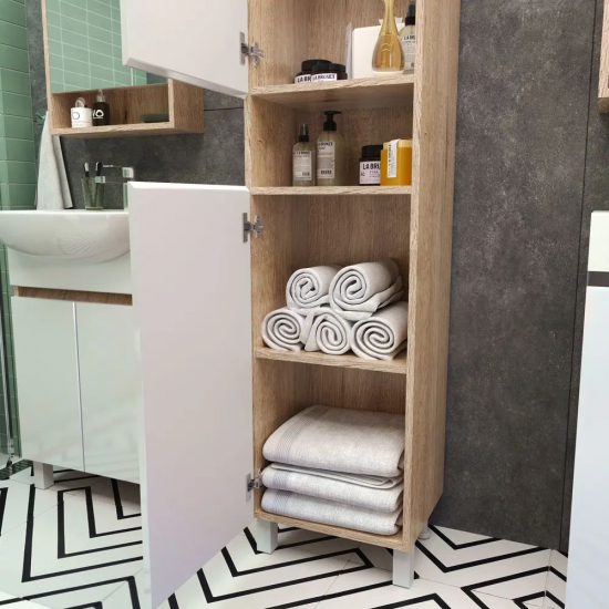 Шкаф-пенал AURA Глория 40 кантри