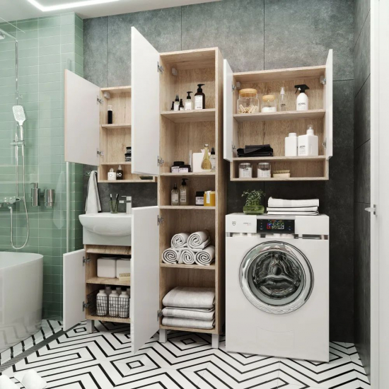 Шкаф-пенал AURA Глория 40 кантри