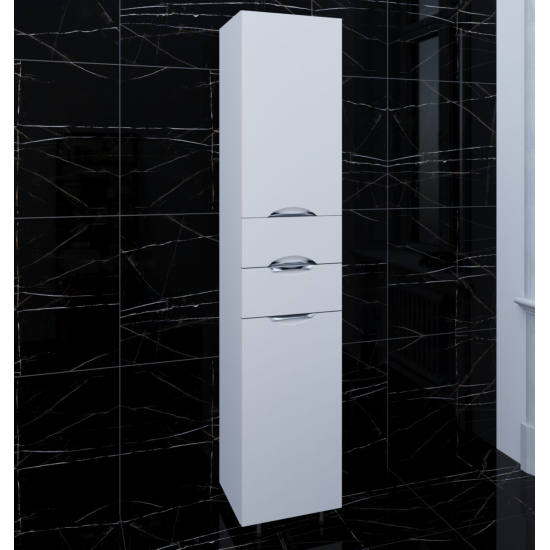 Шкаф-пенал AURA Люкс 30 полка правый, белый