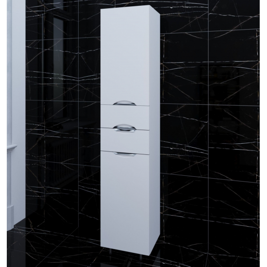 Шкаф-пенал AURA Люкс 40 полка левый, белый 