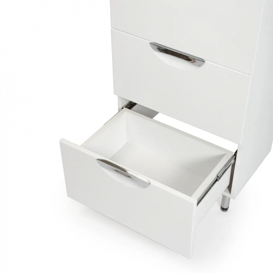 Шкаф-пенал AURA Люкс 50-3 полка белый