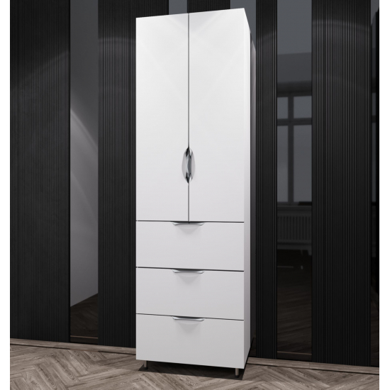 Шкаф-пенал AURA Люкс 50-3 полка белый