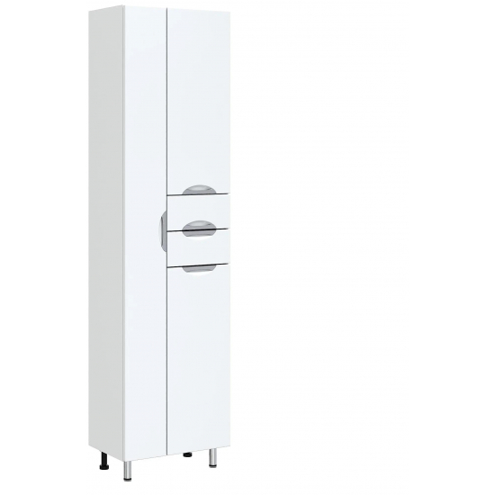 Шкаф-пенал AURA Люкс 52 полка белый