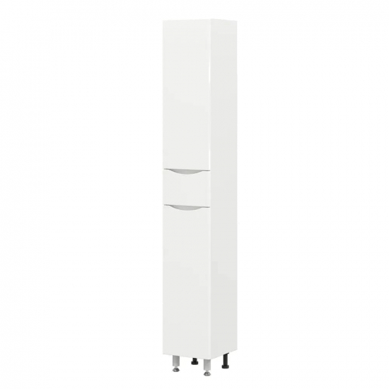 Шкаф-пенал AURA Палермо 30-1 с бельевой корзиной левый, белый