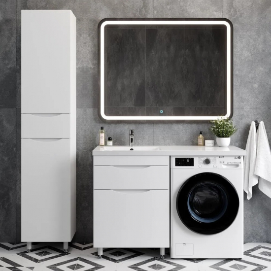 Шкаф-пенал AURA Палермо 40-1 белый левый