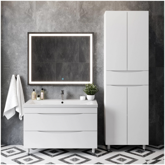 Шкаф-пенал AURA Палермо 60-1 белый