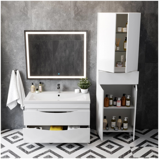 Шкаф-пенал AURA Палермо 60-1 белый