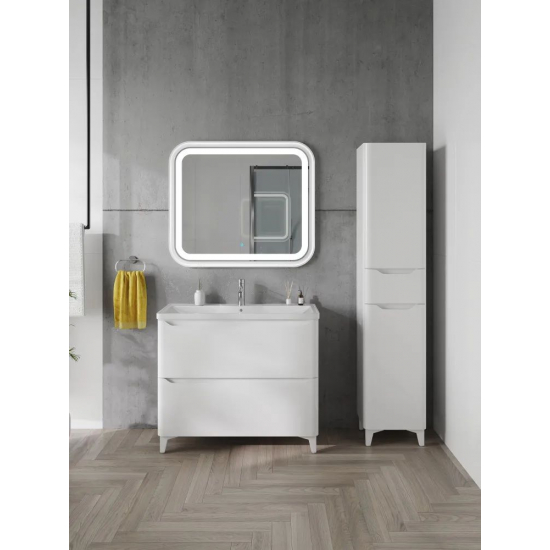 Шкаф-пенал AURA Токио 40-1 белый правый