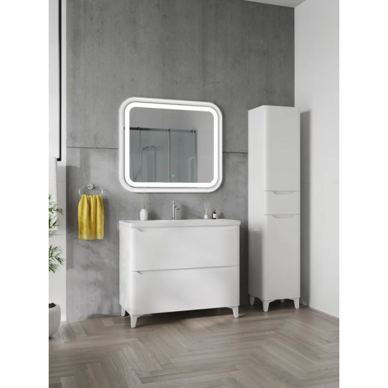 Шкаф-пенал AURA Токио 40-1 белый правый