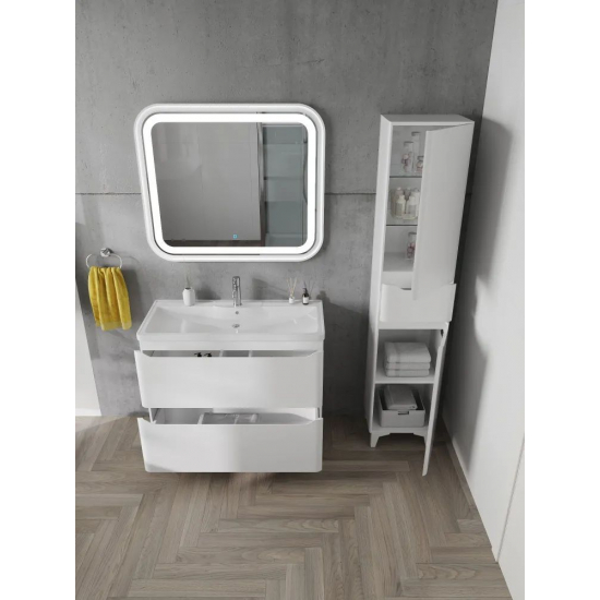 Шкаф-пенал AURA Токио 40-1 белый правый