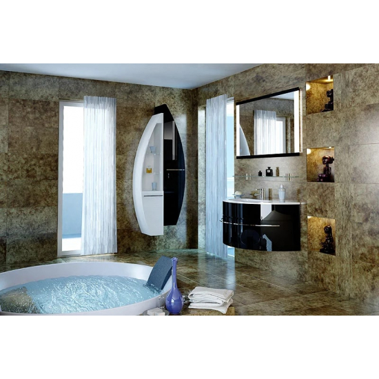 Шкаф-пенал DE AQUA Эскалада RS0 35 L открытый белый